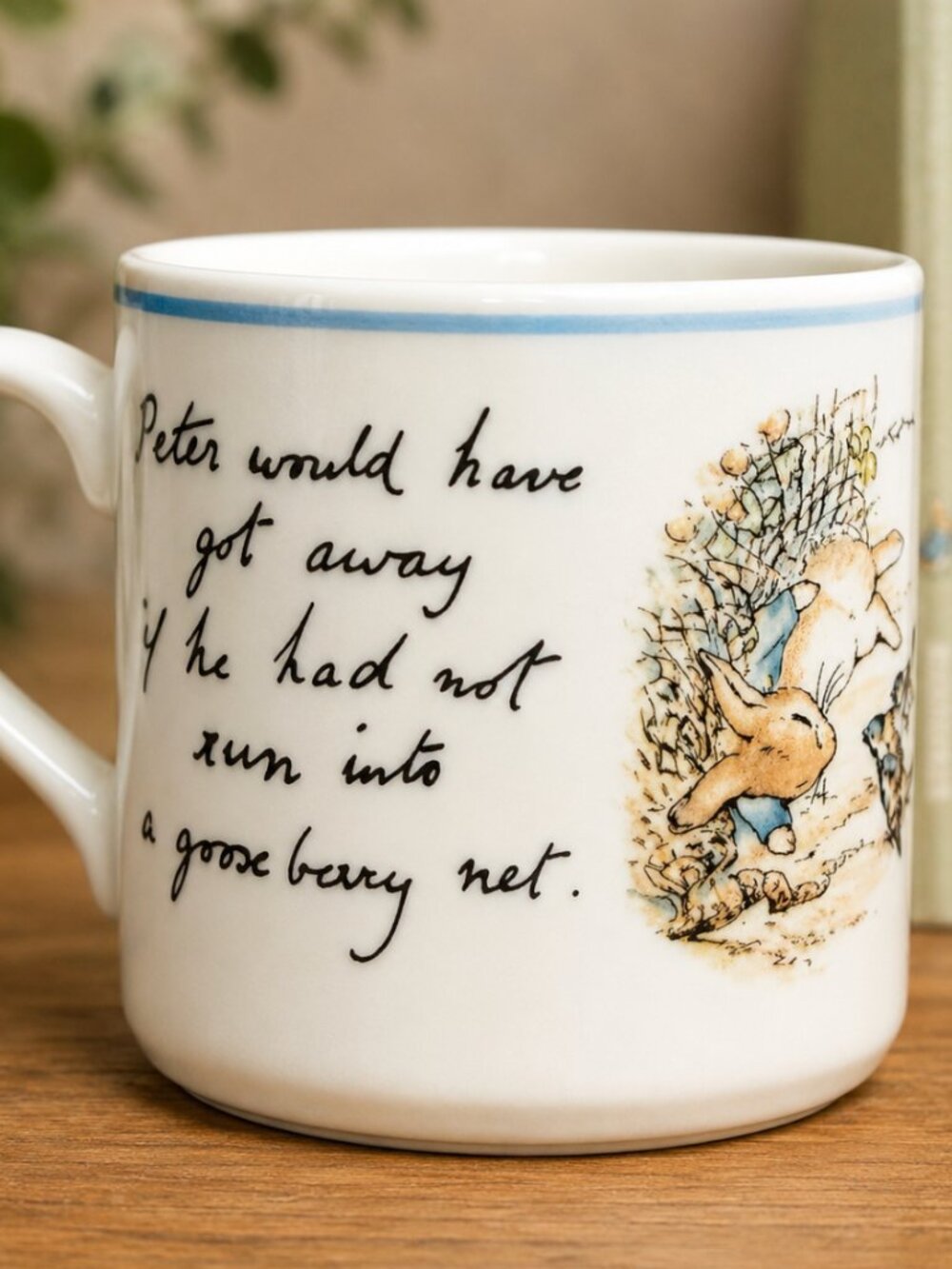 Wedgwood Peter Rabbit Mug Vintage Beatrix Potter England Cottagecore